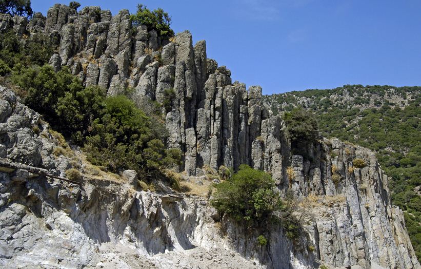 Λεζάντα φωτογραφίας: Στηλοειδείς λάβες Λεπετύμνου: Ένας από τους πιο εντυπωσιακούς γεωτόπους της Λέσβου που θα αναδειχθεί από το Γεωπάρκο Λέσβου. Στην Ιρλανδία το αντίστοιχο μνημείο, οι στηλοειδείς λάβες Giant's Gauseway, αποτελούν Μνημείο Παγκόσμιας Κληρονομιάς. Λεζάντα φωτογραφίας: Στηλοειδείς λάβες Λεπετύμνου: Ένας από τους πιο εντυπωσιακούς γεωτόπους της Λέσβου που θα αναδειχθεί από το Γεωπάρκο Λέσβου. Στην Ιρλανδία το αντίστοιχο μνημείο, οι στηλοειδείς λάβες Giant's Gauseway, αποτελούν Μνημείο Παγκόσμιας Κληρονομιάς.