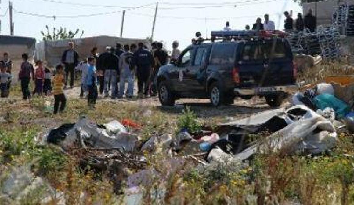Έφοδος της Αστυνομίας σε καταυλισμό Ρομά στη Μυτιλήνη 