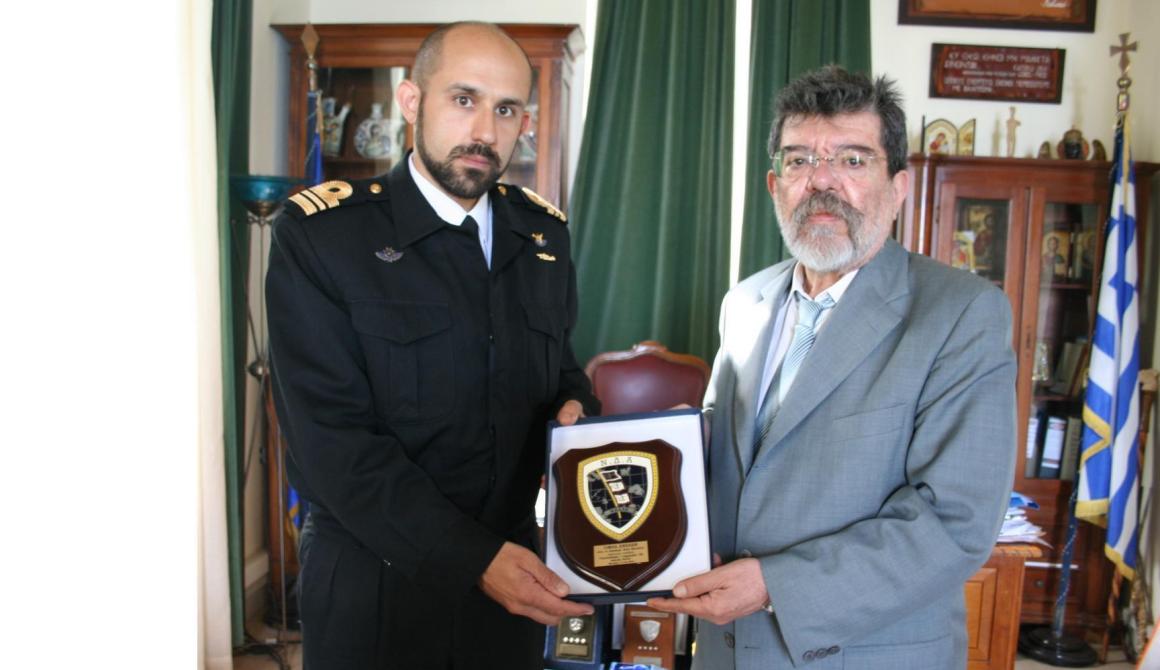 Συνάντηση Δημάρχου με Διοικητική του Ναυτικού Σταθμού Λέσβου