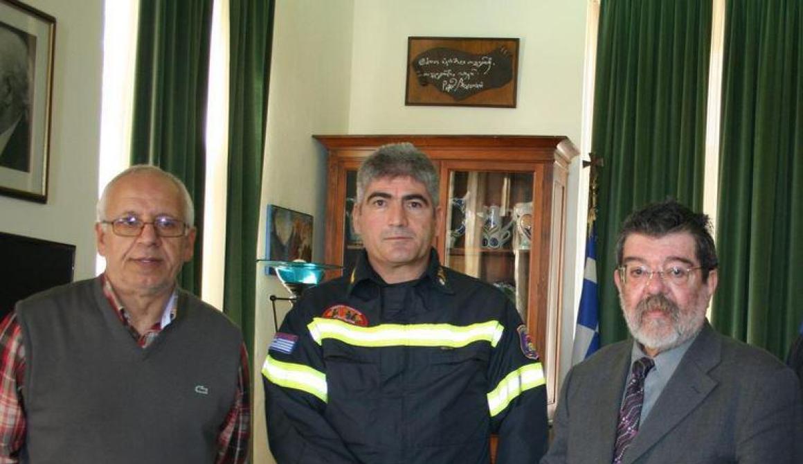 Συνάντηση Δημάρχου με νέο Διοικητή Πυροσβεστικής 