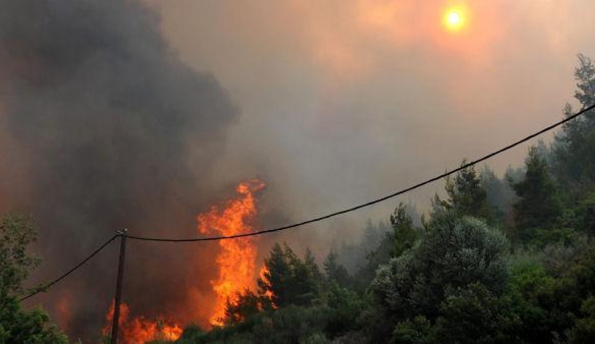 Συνεχίζεται η μάχη για τη κατάσβεση της φωτιάς στο Άγιο Όρος