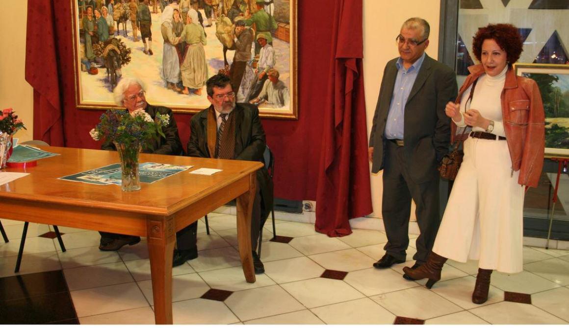 Εγκαίνια έκθεσης Κώστα Μανιατόπουλου 
