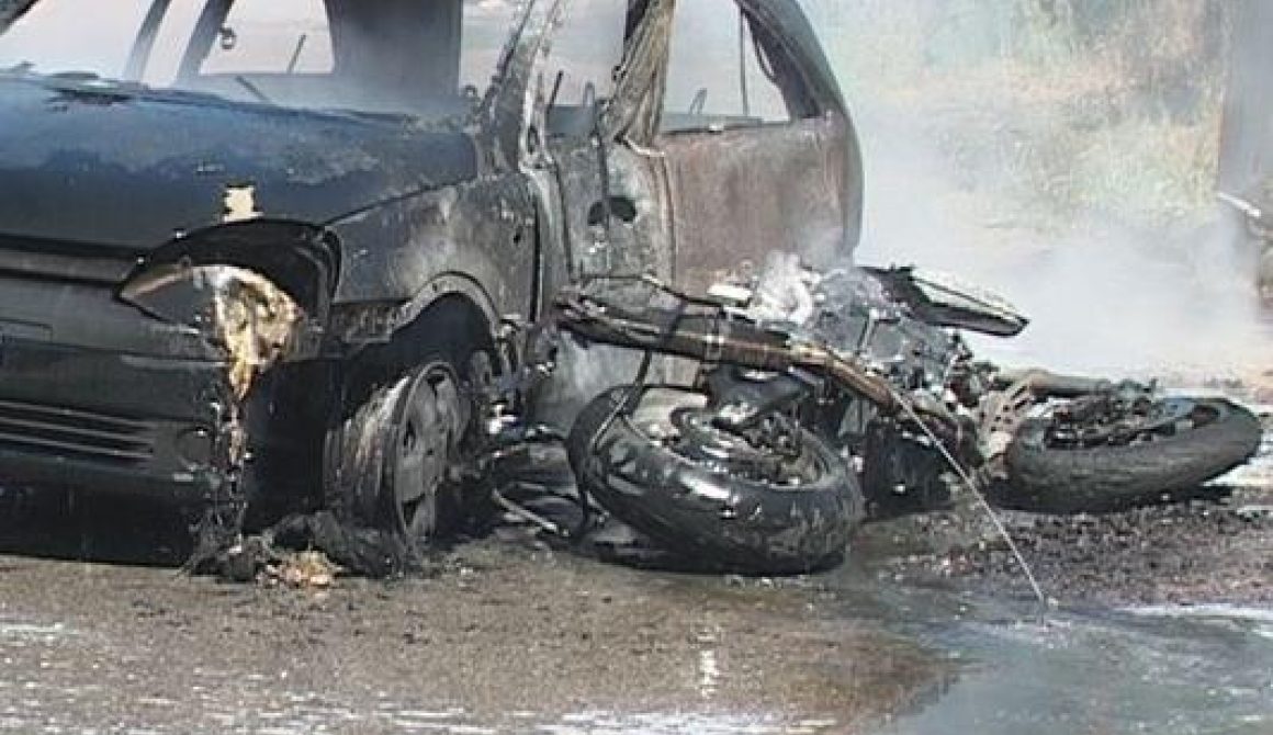 Σοβαρός τραυματισμός δικυκλιστή από τη σύγκρουση ΙΧ με μοτοσυκλέτα στην Ε.Ο. Καλλονής - Ερεσού
