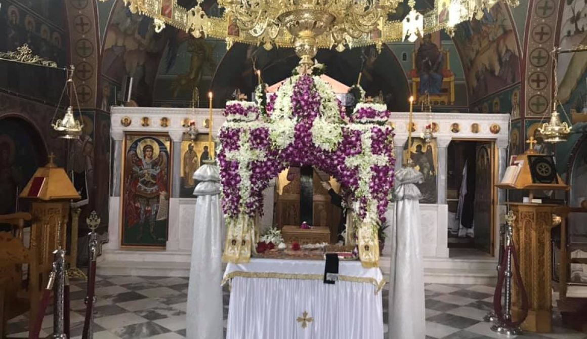 Επιτάφιος Ιεράς Μονής Αγίου Ραφαήλ /φωτογραφία Αγγελική Σαραντινού 