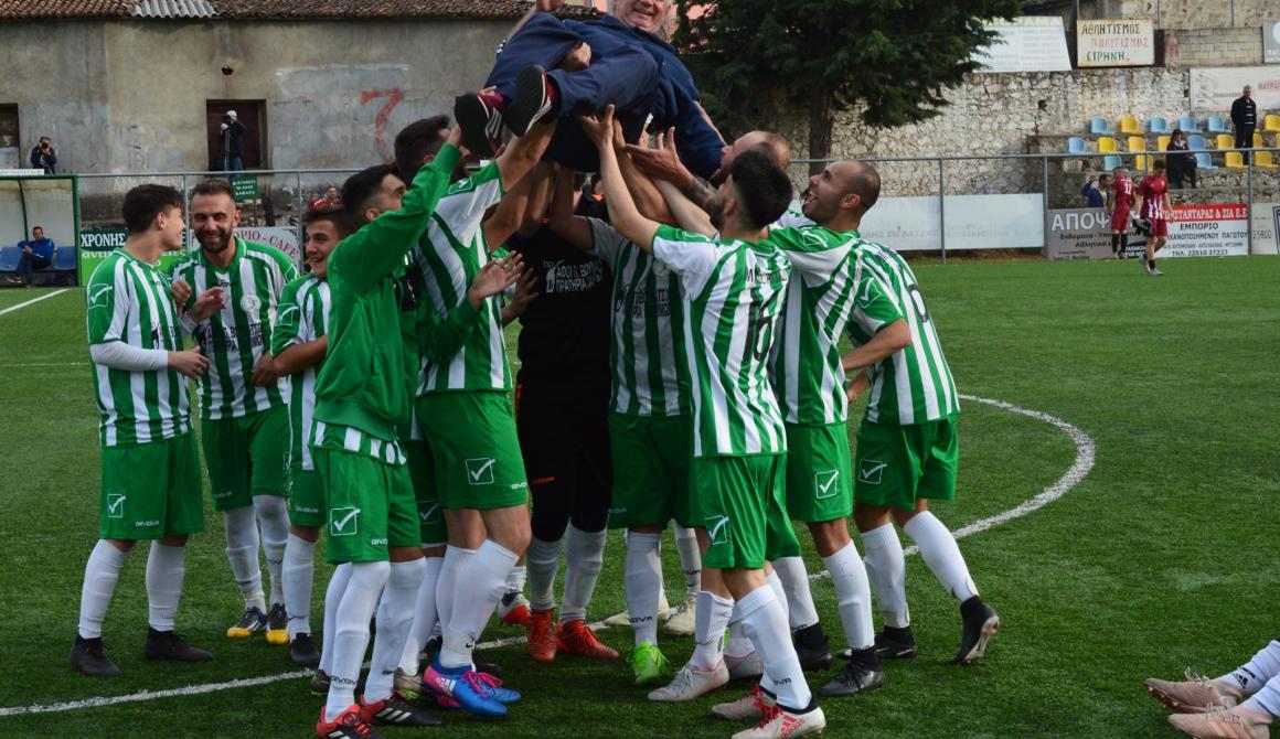 Νίκησε την Ηφαιστία με 2-0 - υπερπρωταθλητής Νομού Λέσβου - κέρδισε την άνοδο στη Γ Εθνική 