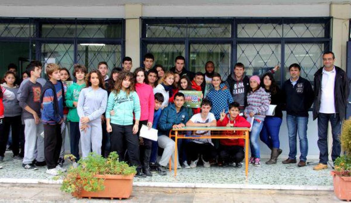 ΑΕΛ Καλλονής: Οικογενειακό δείπνο παρουσία του Ν. Μιχαλάκη και επίσκεψη στο 3ο Γυμνάσιο 
