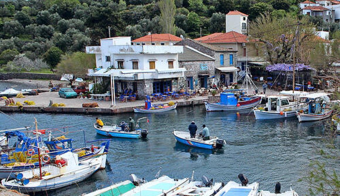 Επίσκεψη Γ.Ζερδελή στη Σκάλα Συκαμιάς - Συζήτηση με αλιείες