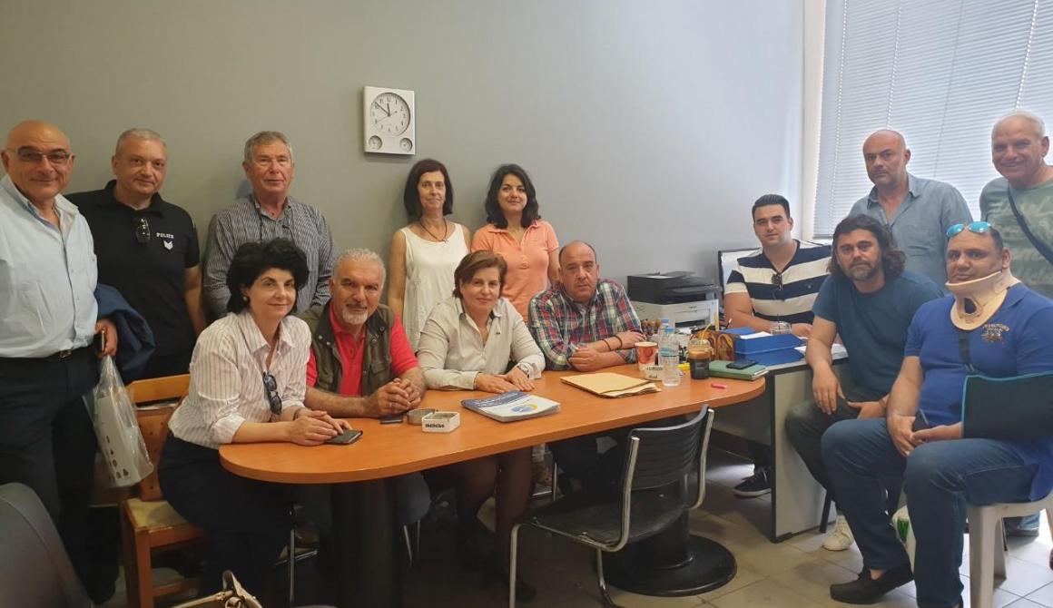 Συνάντηση  Χ. Καλογήρου με το διοικητικό συμβούλιο της Ένωσης Αστυνομικών Υπαλλήλων Λέσβου