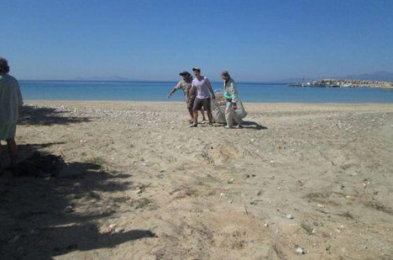Εθελοντικός καθαρισμός από το ΤΕΜ (Εθνοφυλακή Μυτιλήνης)