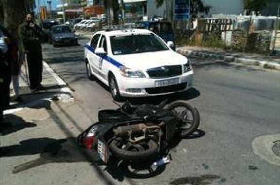 Άλλο ένα τροχαίο με μηχανάκι στο κέντρο της Μυτιλήνης