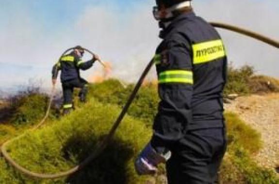Δύο πυρκαγιές σε χορτολιβαδικές εκτάσεις