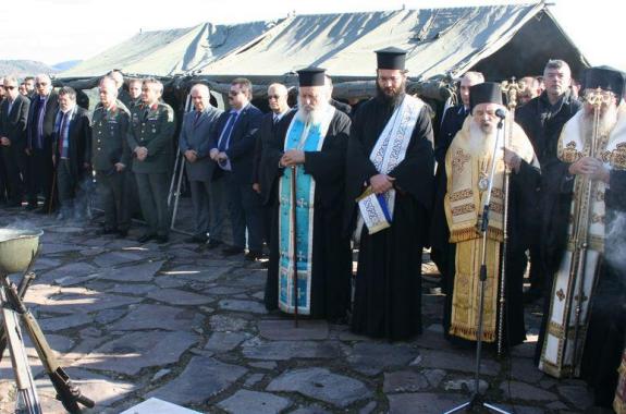 O Δήμαρχος Λέσβου στις εκδηλώσεις για την επέτειο της μάχης του Κλαπάδου