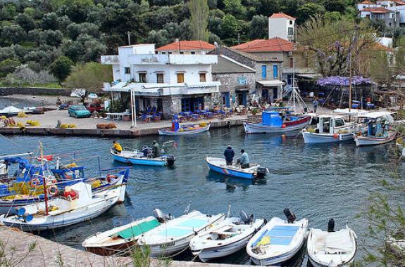 Επίσκεψη Γ.Ζερδελή στη Σκάλα Συκαμιάς - Συζήτηση με αλιείες